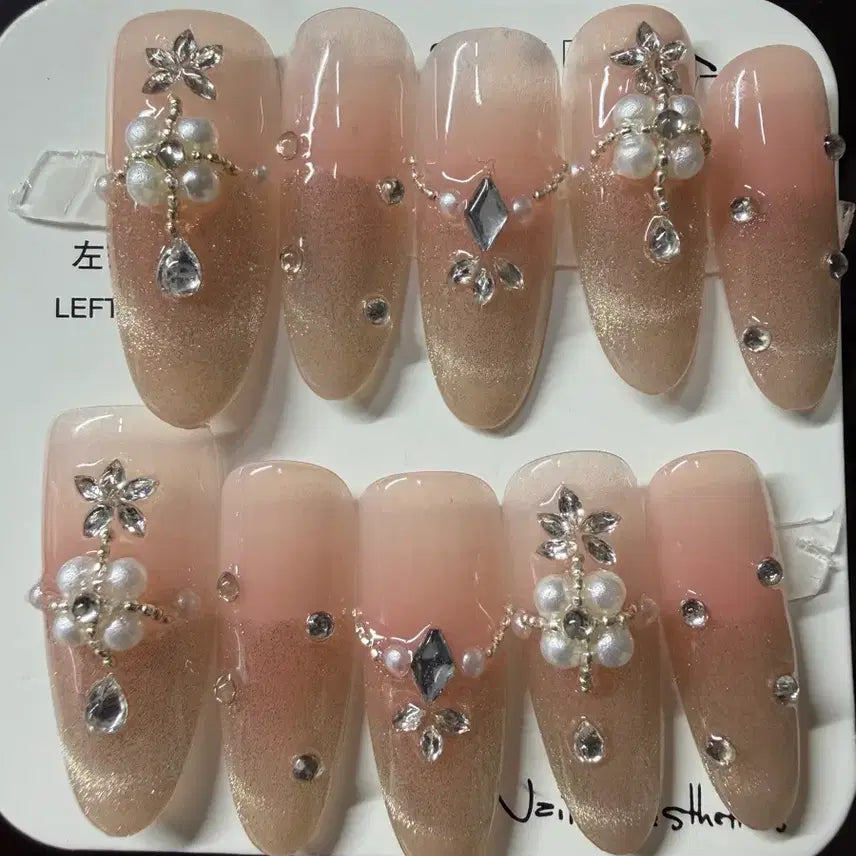 [BUNJANG] Nail Tips Set (Size L, 3 Lengths) / 네일팁 판매 길이 3 사이즈 L (57)