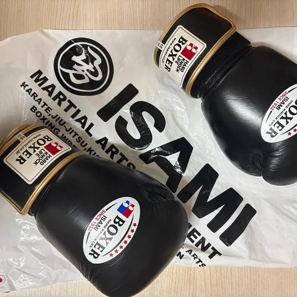 [BUNJANG] Isami Boxing Gloves Black 16oz / 이시미 복싱 글러브 블랙 16oz (일본에서 구매)