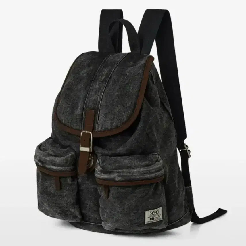 [BUNJANG] aeae Washing Backpack Black Charcoal / 에이에이이 워싱 백팩 블랙 차콜 aeae