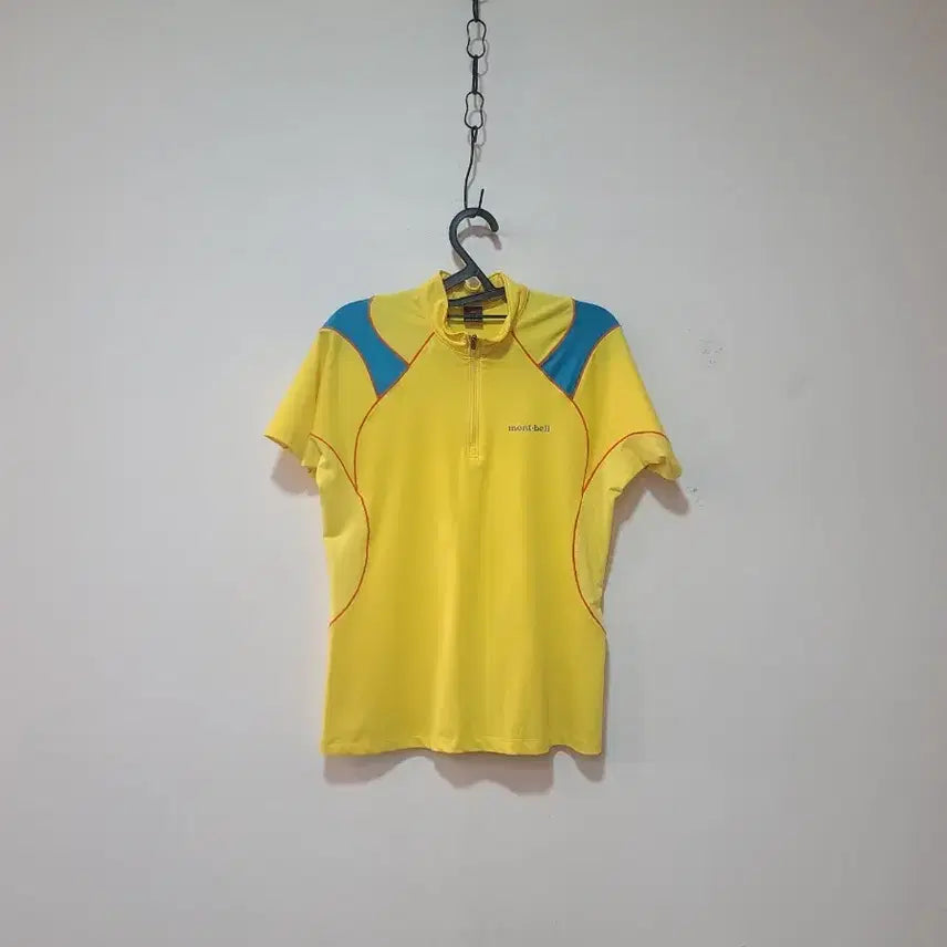 [BUNJANG] Montbell Women's Short Sleeve T-Shirt Yellow / 몽벨 반팔 티셔츠 옐로우