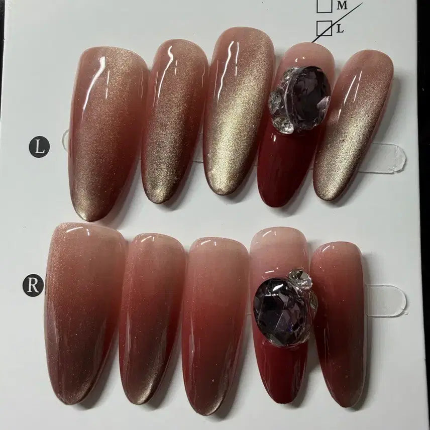 [BUNJANG] Nail Tips Set - Size L (Set of 60) / 네일팁 판매 길이 3 사이즈 L (60)
