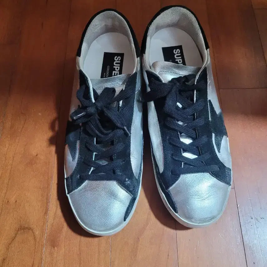 [BUNJANG] Golden Goose Superstar Silver Black Suede Sneakers / 골든구스 슈퍼스타 실버 블랙 스웨이드