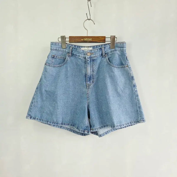 [BUNJANG] PVCS Light Wash Wide Denim Shorts (Size M) / PVCS 데님 반바지 연청 와이드 쇼츠 M