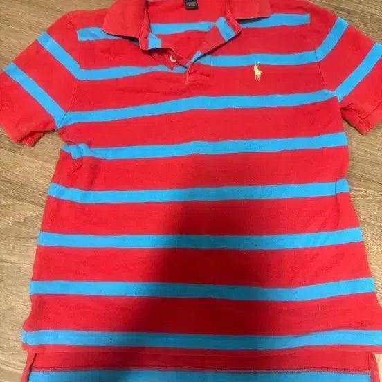 [BUNJANG] Polo Ralph Lauren Striped Polo Shirt / 폴로 랄프로렌 스트라이프 카라티