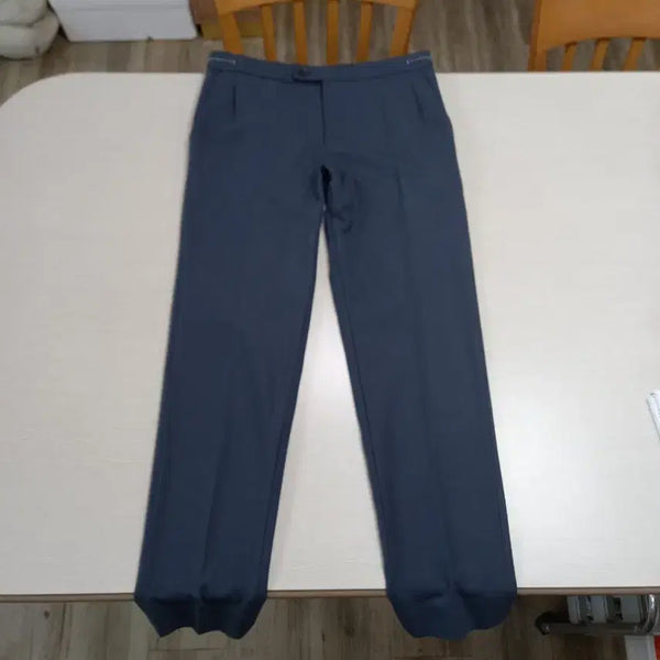 [BUNJANG] Solid Homme Wool Blend Stretch Slacks - Dark Grey / 32 SOLID HOMME 봄가을용 울95% 스판 슬렉스 32-450