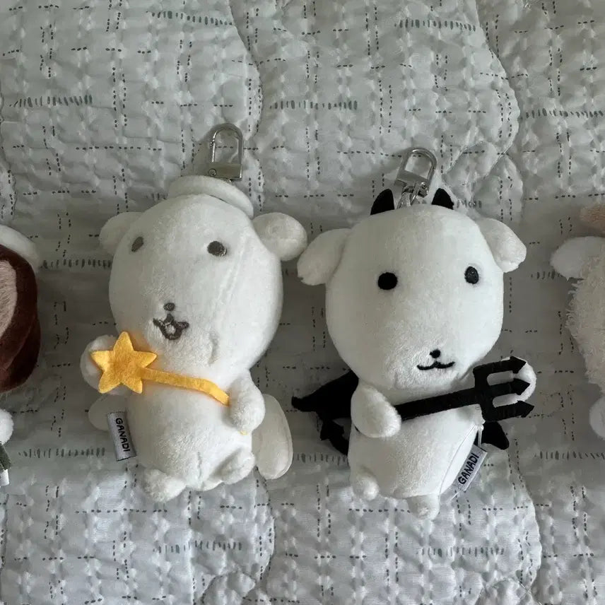 [BUNJANG] Ganadi Angel & Devil Keyring Set / [정품] 가나디 천사악마 키링 세트