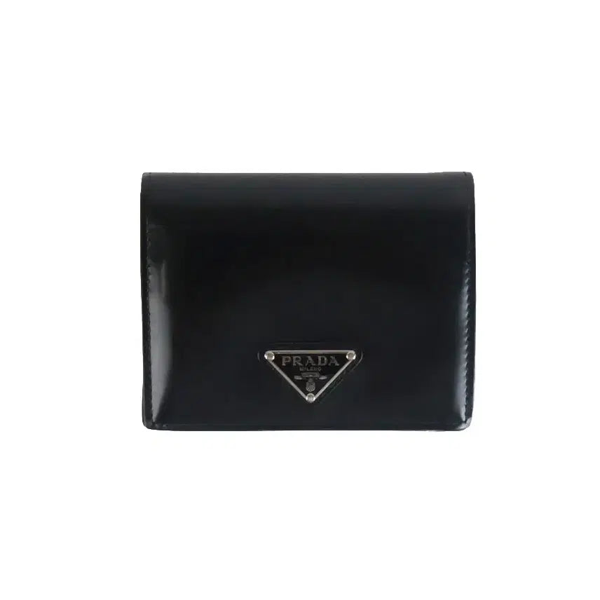 [BUNJANG] Prada Brushed Leather Wallet Black 1MV204 / [중고명품다올] 프라다 브러시드 레더 반지갑 블랙 1MV204