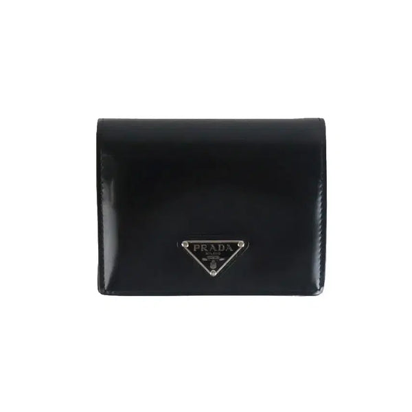 [BUNJANG] Prada Brushed Leather Wallet Black 1MV204 / [중고명품다올] 프라다 브러시드 레더 반지갑 블랙 1MV204