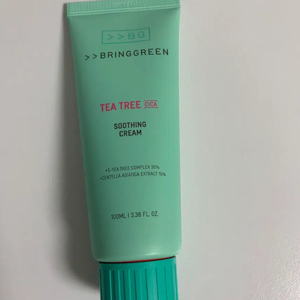 [BUNJANG] Bring Green Tea Tree Cica Soothing Cream Plus 100ml / 브링그린 티트리 시카 수딩 크림 플러스 100ml 새상품