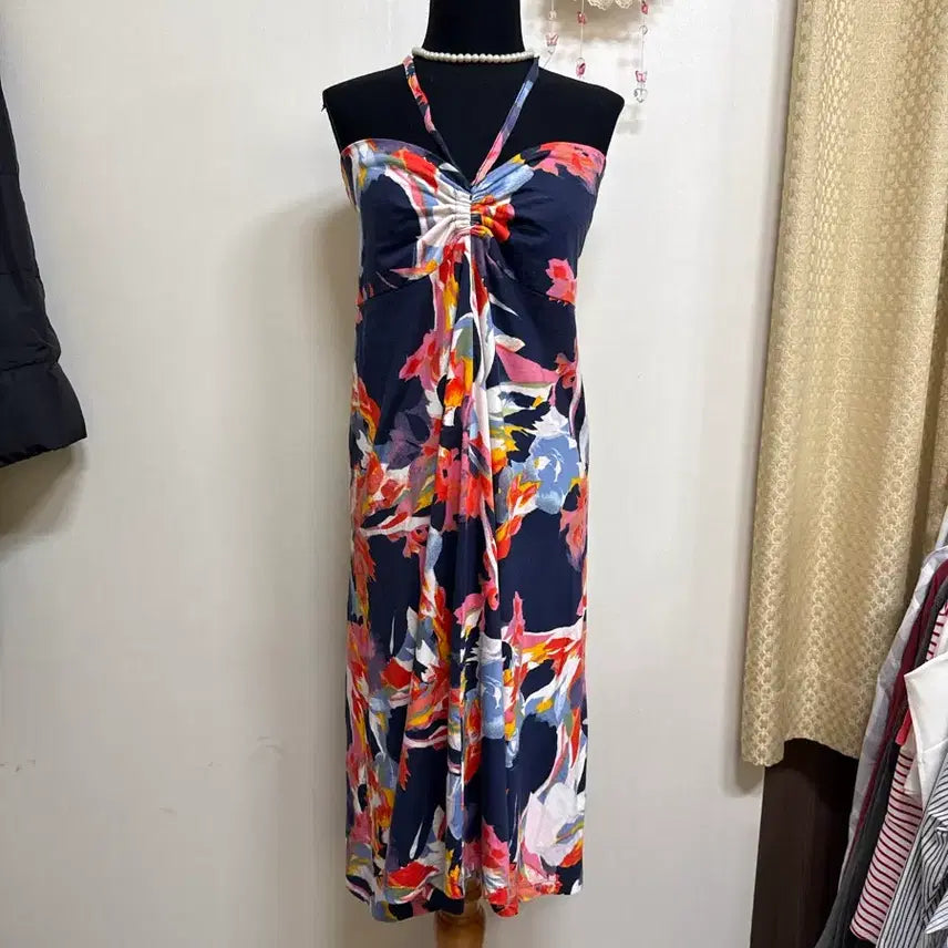 [BUNJANG] Patagonia Cotton Blend Halterneck Dress/Skirt / Patagonia수입 파타고니아 면혼방 홀터넥 원피스 겸 스커트