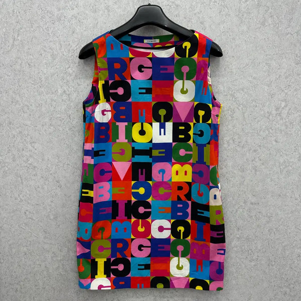[BUNJANG] Iceberg Women's Multicolor Sleeveless Dress / 100 ICEBERG 아이스버그 여자 멀티컬러 민소매 원피스