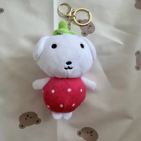 [BUNJANG] Ganady Strawberry Doll Keychain / 가나디 딸기 인형 키링