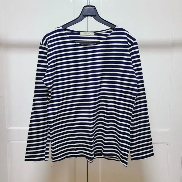 [BUNJANG] Navy White Stripe T-Shirt / 네이비 화이트 스트라이프 티셔츠