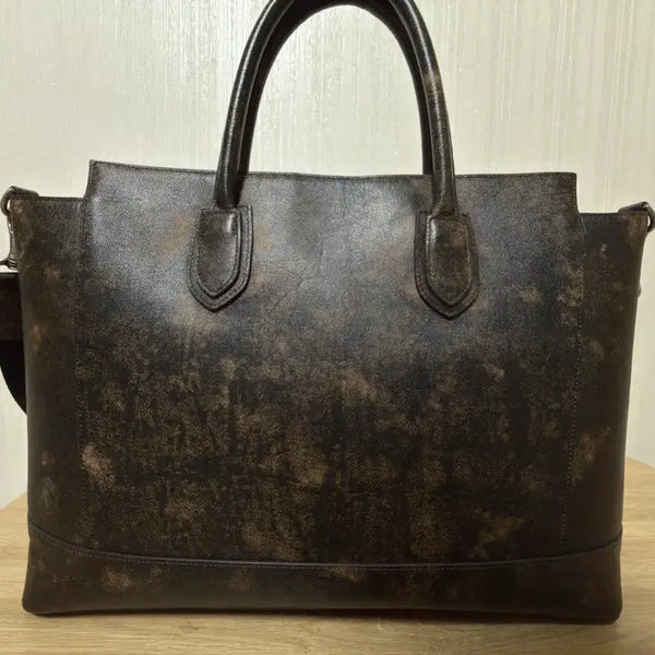 [BUNJANG] Waveness Leather Tote Bag / 웨이비니스 레더 토트백