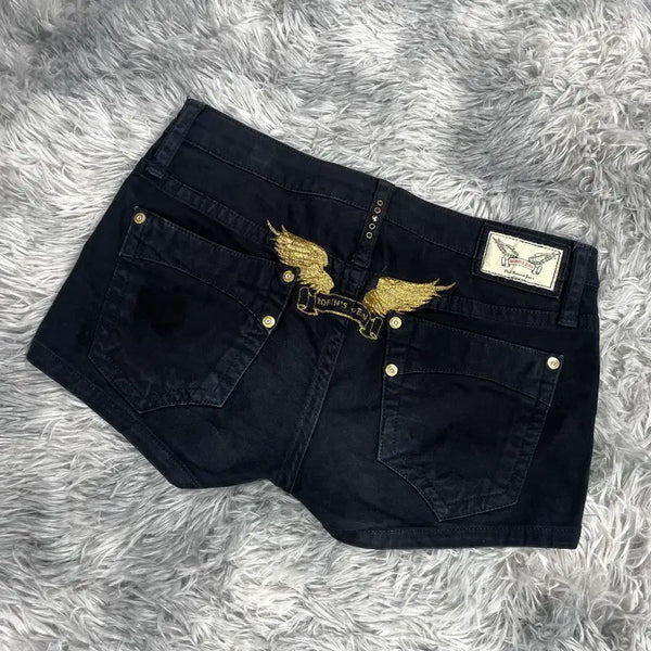 [BUNJANG] Robinson Y2K Gyaru Goldwing Short Pants / 로빈슨진 y2k 갸루 골드윙 숏 팬츠 5391