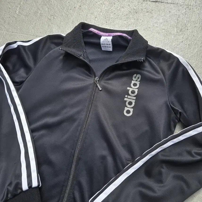 [BUNJANG] Adidas 00s Y2K Glitter Logo Track Top Jersey / Adidas 아디다스 00's y2k 글리터로고 레어 대장급 트랙탑 져지
