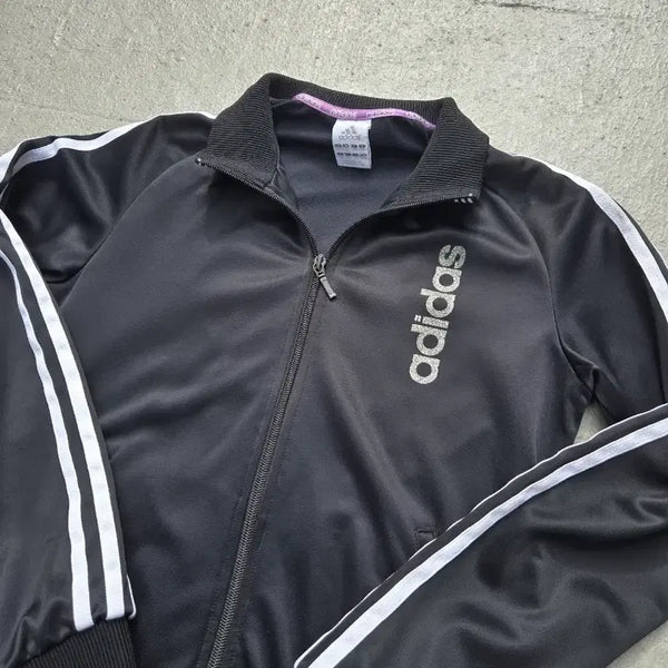 [BUNJANG] Adidas 00s Y2K Glitter Logo Track Top Jersey / Adidas 아디다스 00's y2k 글리터로고 레어 대장급 트랙탑 져지