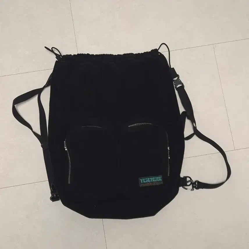 [BUNJANG] YESEYESEE Corduroy Bag Black / 예스아이씨 코듀로이 블랙 색
