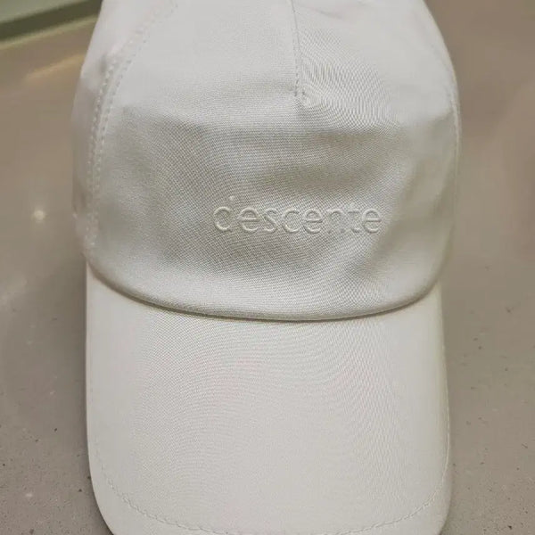 [BUNJANG] Descente Golf Women's White Ball Cap / 데상트골프 여성 화이트 볼캡 골프모자 FREE 상태최상