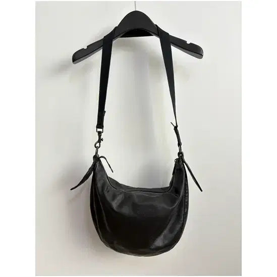 [BUNJANG] Helmut Lang 90s Leather Hobo Bag Black / 헬무트랭 아카이브 HELMUT LANG / 90년대 레더 호보백 블랙 / ONE