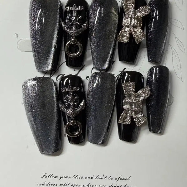 [BUNJANG] Nail Tips Set - Size L (Length 3) / 네일팁 판매 길이 3 사이즈 L (77)