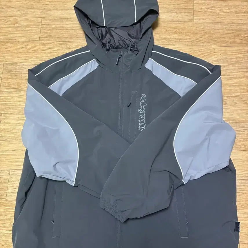 [BUNJANG] Code:graphy Windbreaker Hooded Jacket XL / 코드그라피 바람막이 후드 자켓 XL