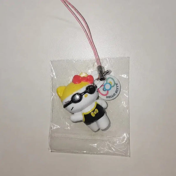 [BUNJANG] Hello Kitty Classic Swimsuit Strap Keychain / 고전 수영복 키티스트랩