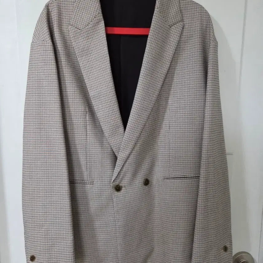 [BUNJANG] Zara Man Checked Double-Breasted Blazer Jacket EUR 52 / ZARA MAN 체크 더블 자켓 EUR52 남성자켓