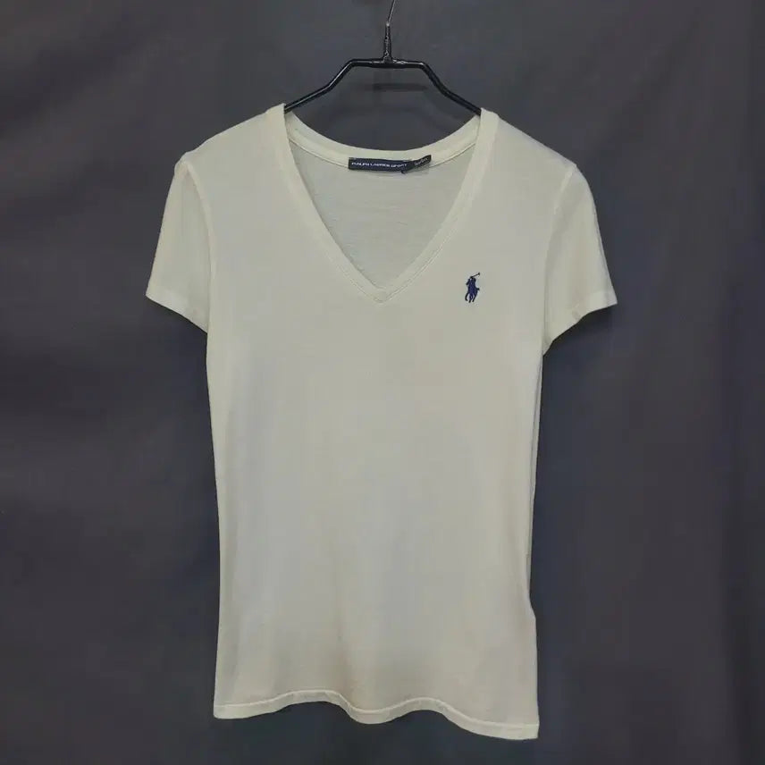 [BUNJANG] Ralph Lauren Embroidered Logo V-Neck Shirt / Ralph Lauren 랄프로렌 자수로고 브이넥 셔츠