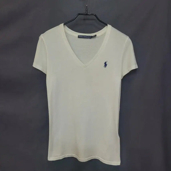 [BUNJANG] Ralph Lauren Embroidered Logo V-Neck Shirt / Ralph Lauren 랄프로렌 자수로고 브이넥 셔츠