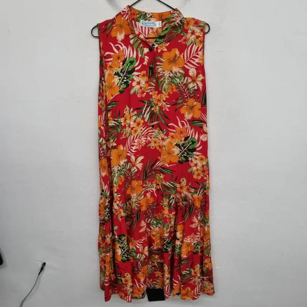 [BUNJANG] RAMAYANA Hawaiian Sleeveless Dress Women's Size 66 / [여성66 size] RAMAYANA 하와이안 민소매 원피스 / USA