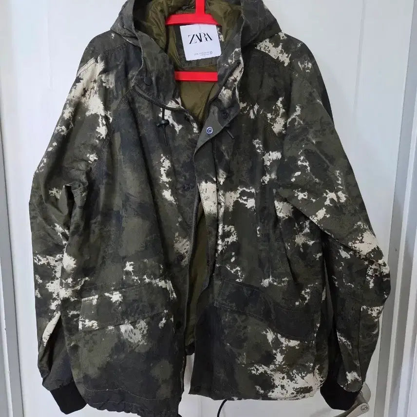 [BUNJANG] ZARA Camouflage Hooded Jacket XL / ZARA MAN 카모플라쥬 후드 자켓 XL 김부장자켓