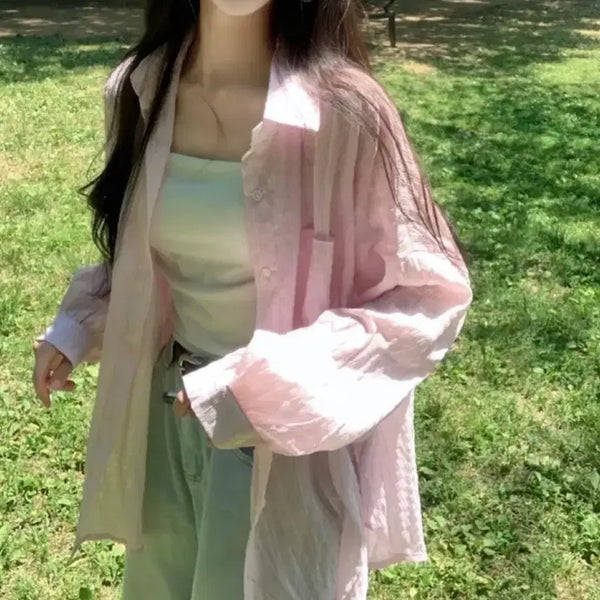 [BUNJANG] Deliz Summer Loose Shirt / 델리이즈 여름 루즈 여리 셔츠