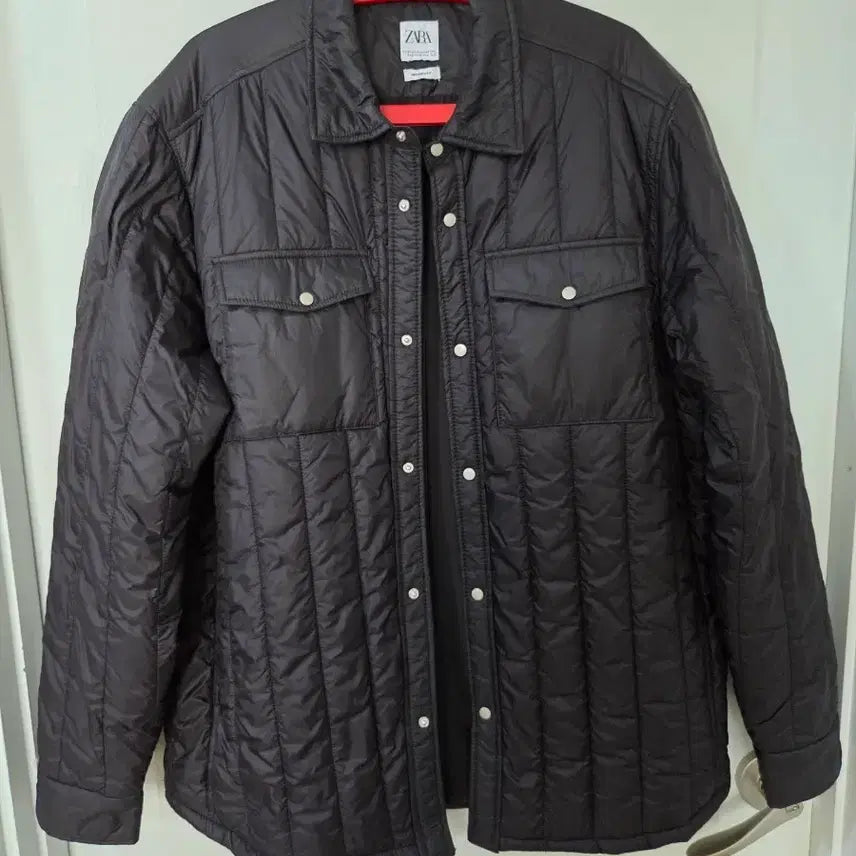 [BUNJANG] Zara Man Quilted Shirt Jacket Black XL / ZARA MAN 퀼팅 셔츠 자켓 블랙 XL 남성자켓