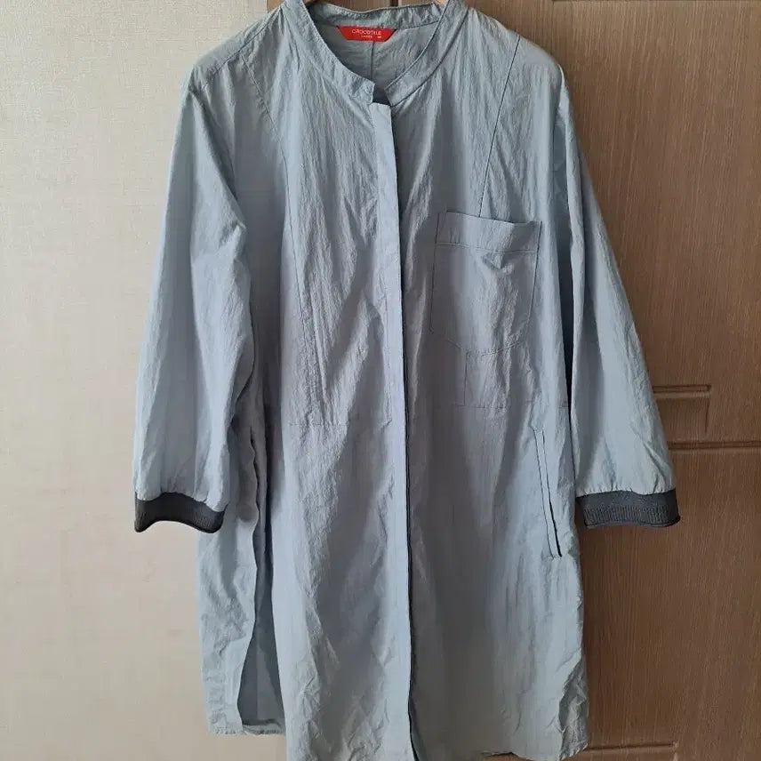 [BUNJANG] Crocodile Women's Long Shirt / 크로커다일 바스락 여성 롱셔츠