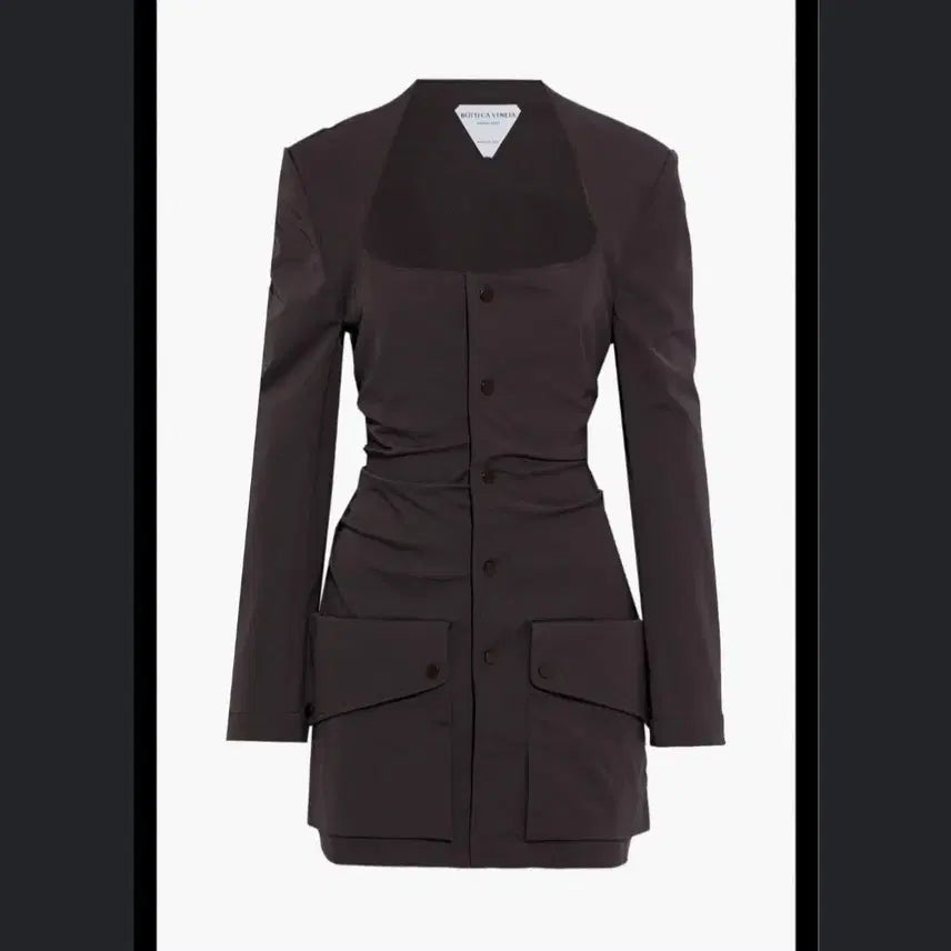 [BUNJANG] Bottega Veneta Square Neck One-Piece Jacket / 정품 보테가배네타 원피스 자켓  40