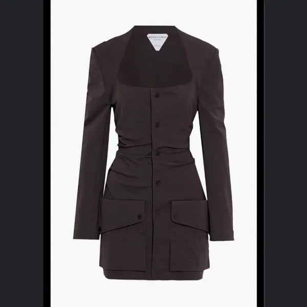 [BUNJANG] Bottega Veneta Square Neck One-Piece Jacket / 정품 보테가배네타 원피스 자켓  40