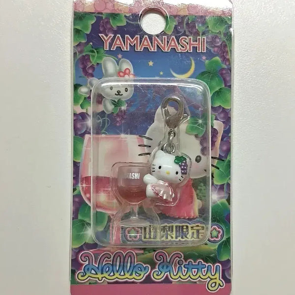 [BUNJANG] Hello Kitty Wine Glass Strap - Yamanashi Limited Edition / 와인 고전키티스트랩