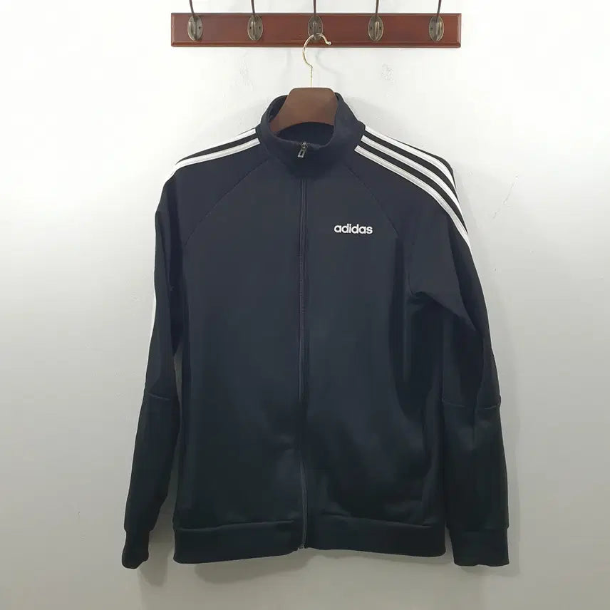 [BUNJANG] Adidas Men's Black Basic Jersey Jacket (Size L) / L 아디다스 남성 블랙 데일리 베이직 져지 자켓