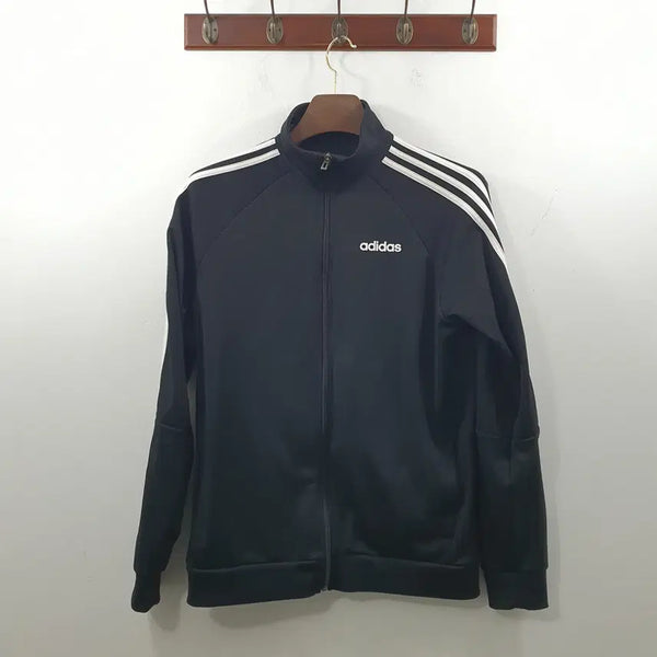 [BUNJANG] Adidas Men's Black Basic Jersey Jacket (Size L) / L 아디다스 남성 블랙 데일리 베이직 져지 자켓