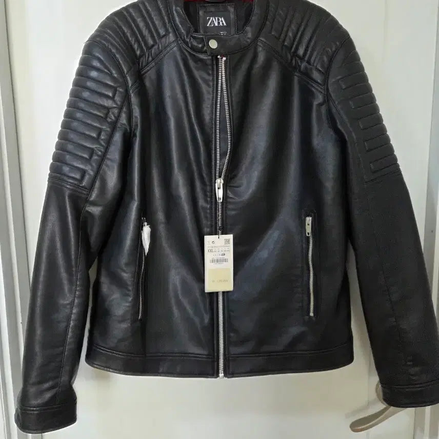 [BUNJANG] ZARA MAN Men's Leather Rider Jacket XXL / ZARA MAN 남성 가죽 라이더 자켓 XXL