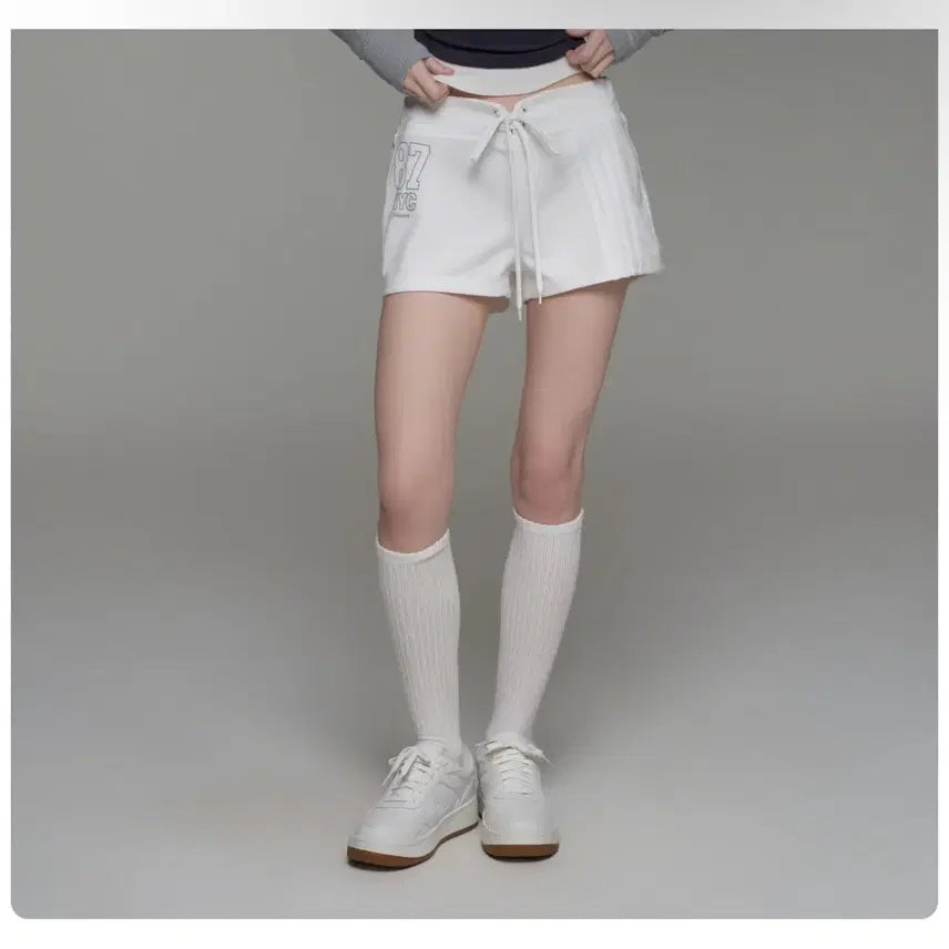 [BUNJANG] Clishare 87 Layered Routine Club Shorts White / 클리시어 반바지 87 Layered routine club shorts, White