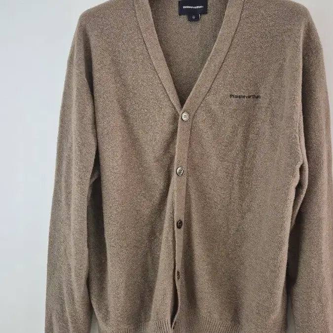 [BUNJANG] thisisneverthat Cotton Blend Cardigan Beige XL / 디스이즈네버댓 베이지 가디건 XL