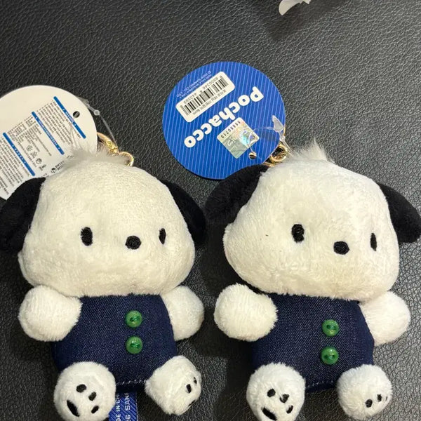 [BUNJANG] Pochacco Denim Doll Keychain 8cm / 포차코 인형 키링 데님 8cm
