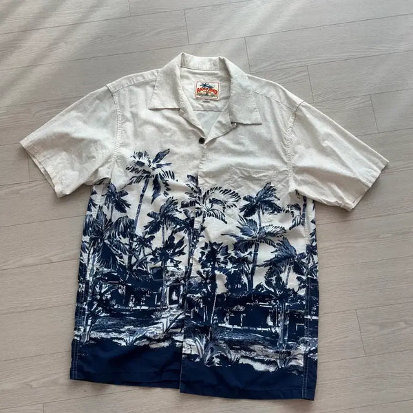 [BUNJANG] L Annual Ring Hawaiian Shirt / [L]애뉴얼링 하와이안 셔츠