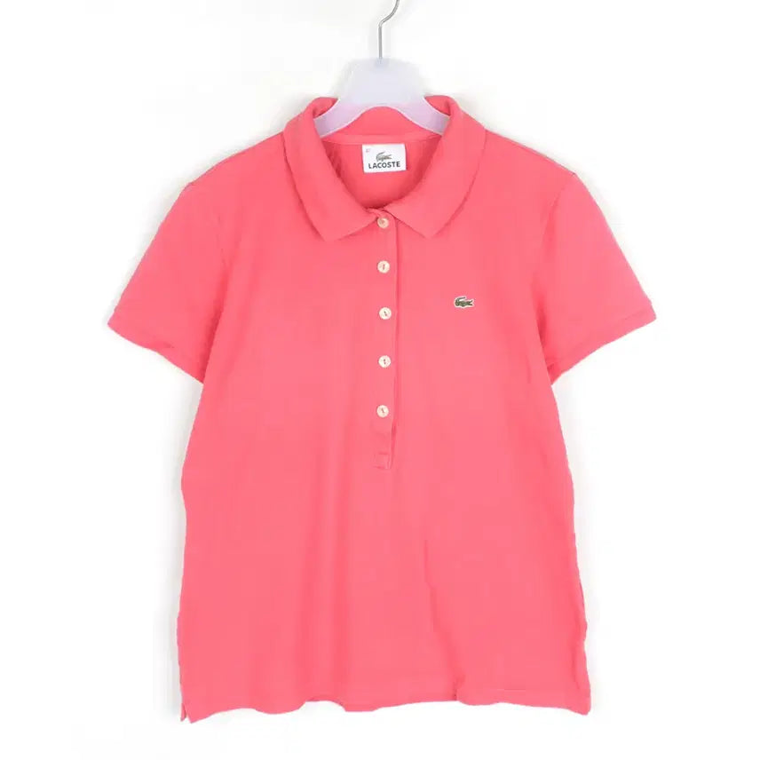 [BUNJANG] Lacoste Women's Short Sleeve Polo T-Shirt L KT4781 / 라코스테 반팔 카라티 여성L 티셔츠 KT4781