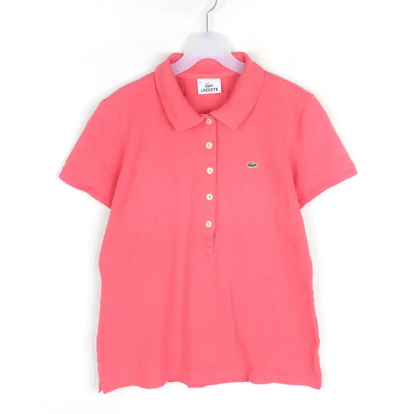 [BUNJANG] Lacoste Women's Short Sleeve Polo T-Shirt L KT4781 / 라코스테 반팔 카라티 여성L 티셔츠 KT4781