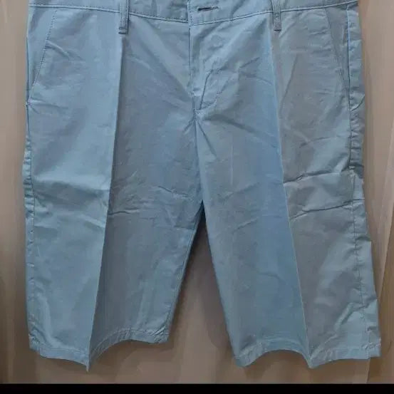[BUNJANG] OKKANE Cotton Shorts (Light Blue, Size 34) / 연한 하늘색 면 반바지