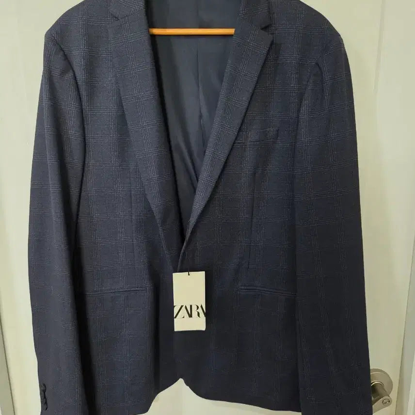 [BUNJANG] Zara Man Check Pattern Blazer Size 54 / ZARA MAN 체크 패턴 블레이저 54 남성자켓