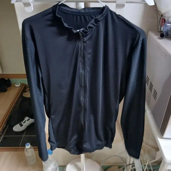 [BUNJANG] Black Long-Sleeve Riding Jacket / 여름 블랙 긴팔 라이딩 자켓